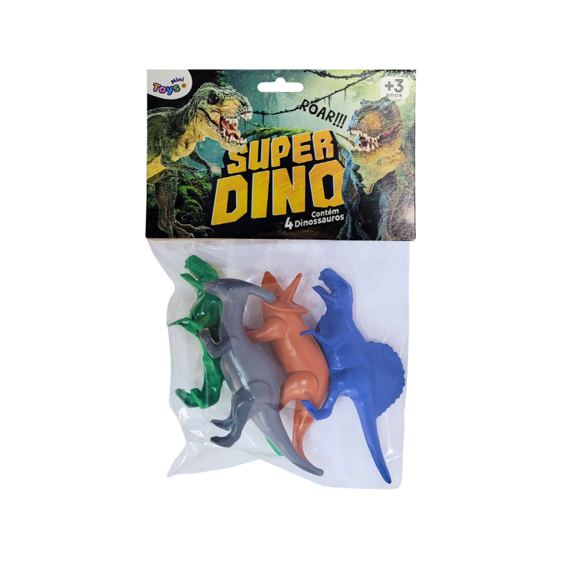 KIT ANIMAIS DINOSSAURO 4PCS