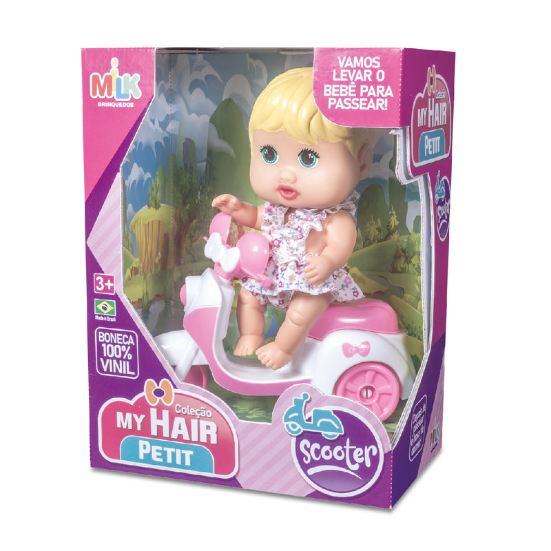 BONECA MY HAIR PETIT SCOOTER NA CX