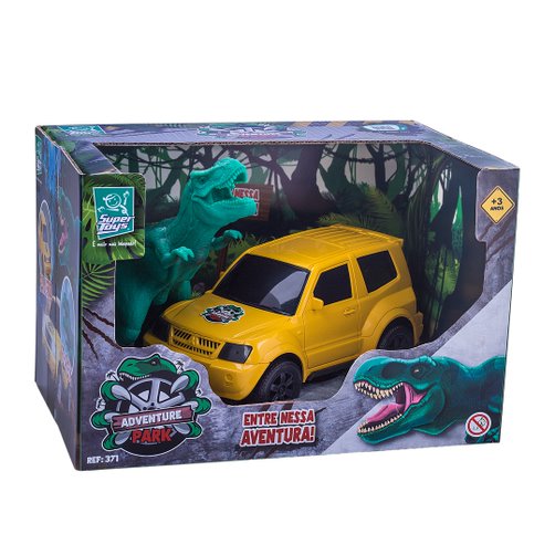 ADVENTURE PARK 2PC  CARRO/DINOSSAURO NA CX